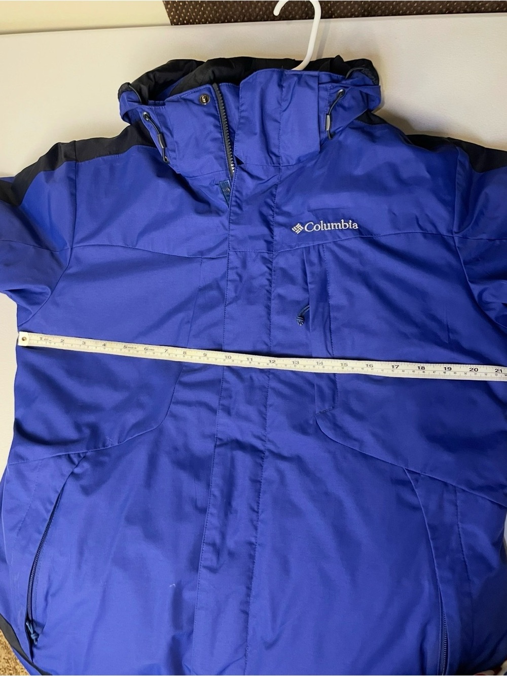 Columbia Interchange Omni-Heat 3-in-1 Jacket Blue Black Size M
